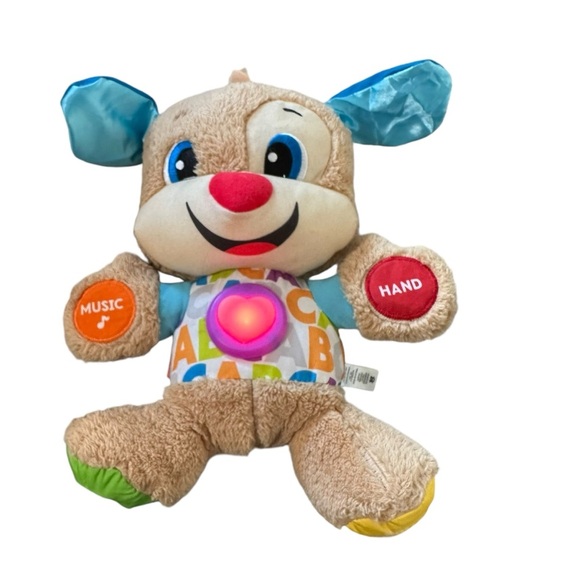 Fisher Price ABC Laugh And Learn Interactive Puppy Dog Plush Works - Picture 1 of 3